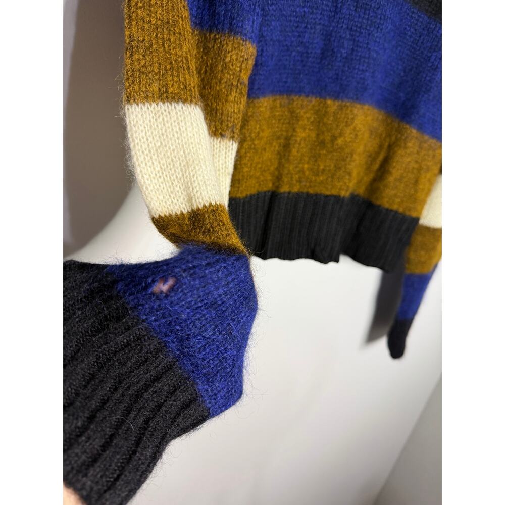 Rag & Bone Britton Knit Stripe Sweater chunky texture Size Large - Picture 2 of 7